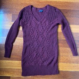 Maroon Sweater Dress - American Eagle